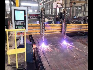 Máquina de corte por plasma CNC de pórtico de doble accionamiento Línea de producción de vigas en H Sistema Hypertherm CNC