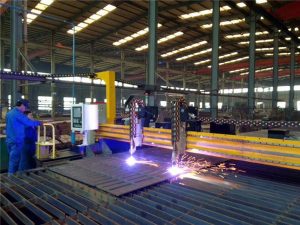 Máquina de corte por plasma CNC de pórtico y máquina de corte por llama para placa de acero